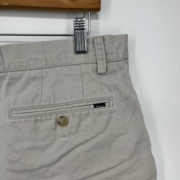Polo Ralph‎ Lauren Chino Shorts Men's 33 Khaki Classic Fit 9" Inseam Flat Front - Picture 11 of 11